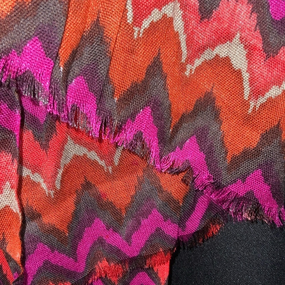 Curations Orange & Violet Zigzag Lightweight Fash… - image 2